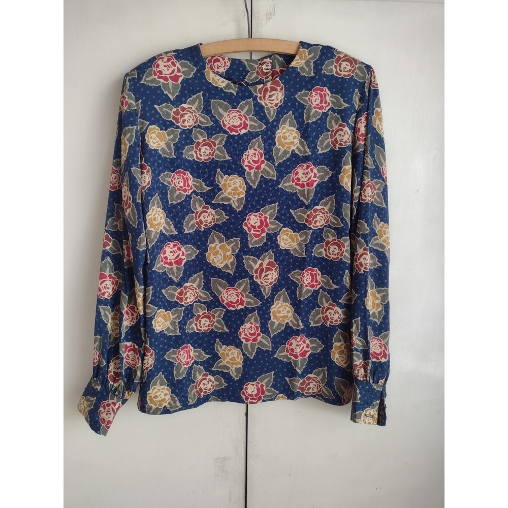 Vtg Country Sophisticates by Pendleton Blouse Top Cottagecore Floral Garden Sz 8
